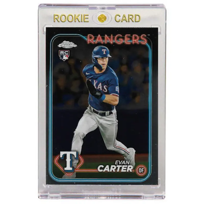 Evan Carter Texas Rangers 2024 Topps Chrome # 136 Rookie Card 