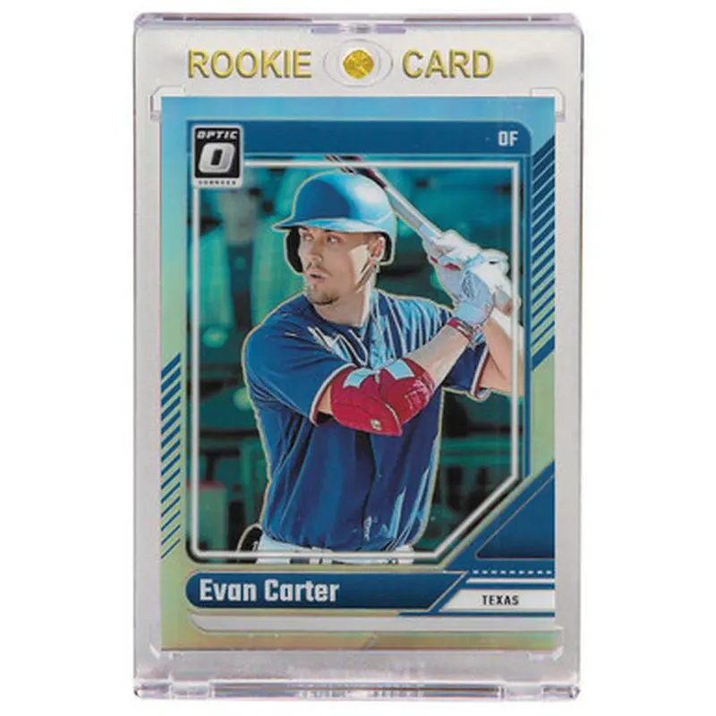 Evan Carter Texas Rangers 2024 Donruss Optic # 74 Rookie Card 