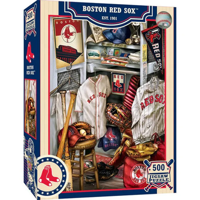 Boston Red Sox Masterpieces Locker Room 500 Piece Jigsaw Puzzle 