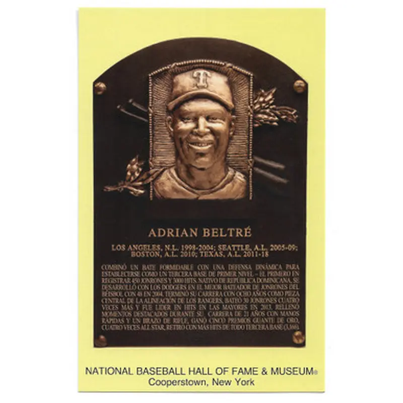 Adrian Beltr Baseball Hall of Fame Plaque Postcard (Spanish) 