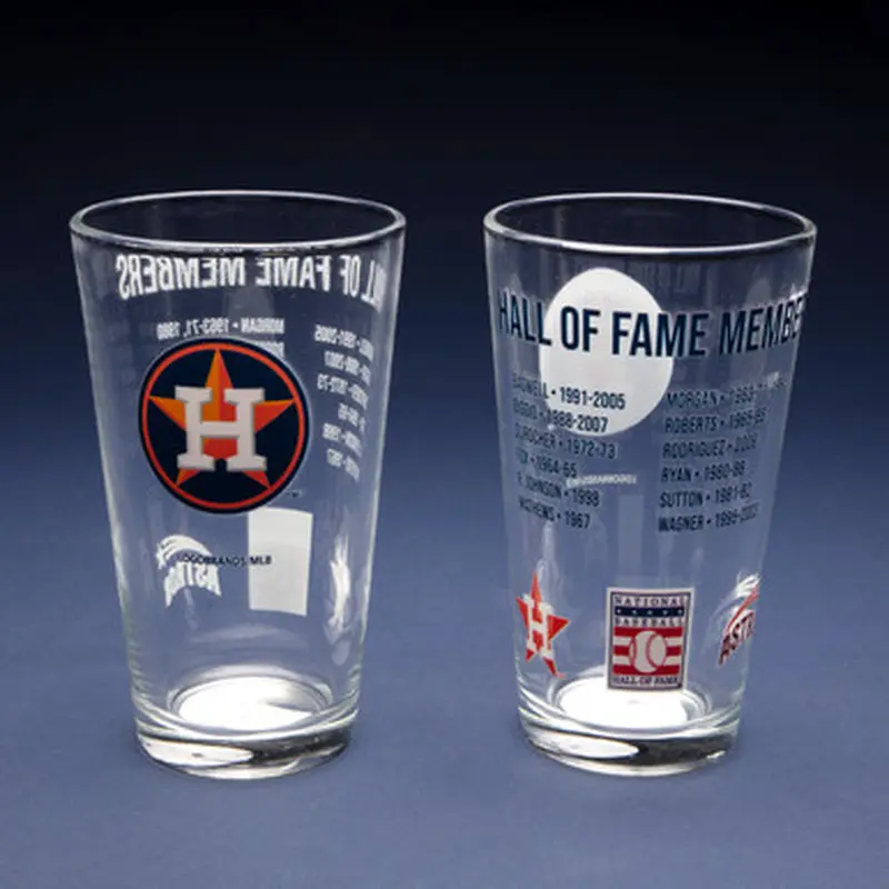 Houston Astros Team Hall of Famer 16 Ounce Pint Glass 