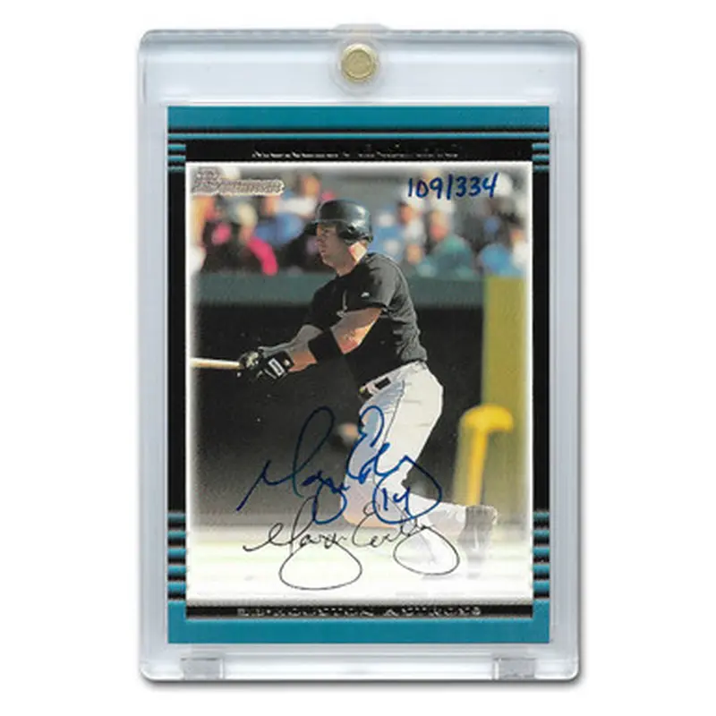 Morgan Ensberg Autographed Card 2006 Bowman Originals Buyback # 236 Ltd Ed of 334 