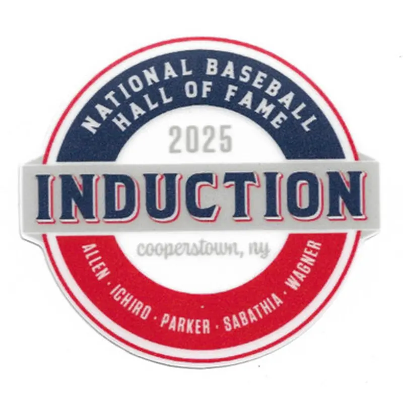 Baseball Hall of Fame 2025 Induction Logo 3.5" Laminate Decal 