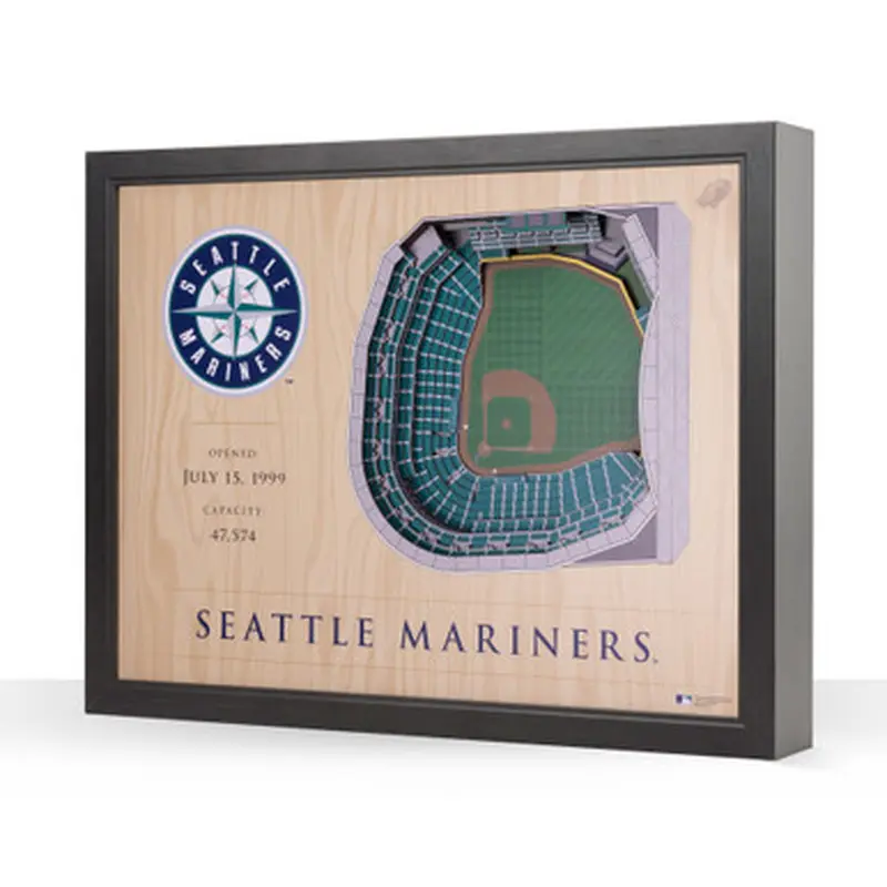 Seattle Mariners 25 Layer 25 x 19 StadiumViews 3D Wall Art 