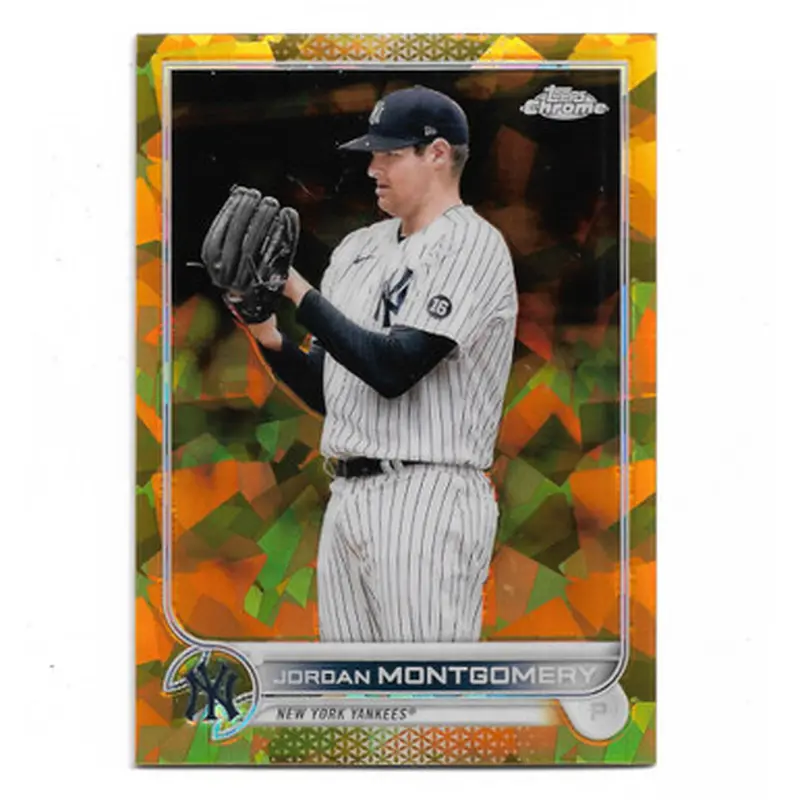 Jordan Montgomery 2022 Topps Chrome Gold Sapphire Refractor # 382 Ltd Ed of 50 