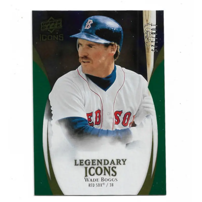 Wade Boggs 2009 Upper Deck Icons Green # 21 Ltd Ed of 125 