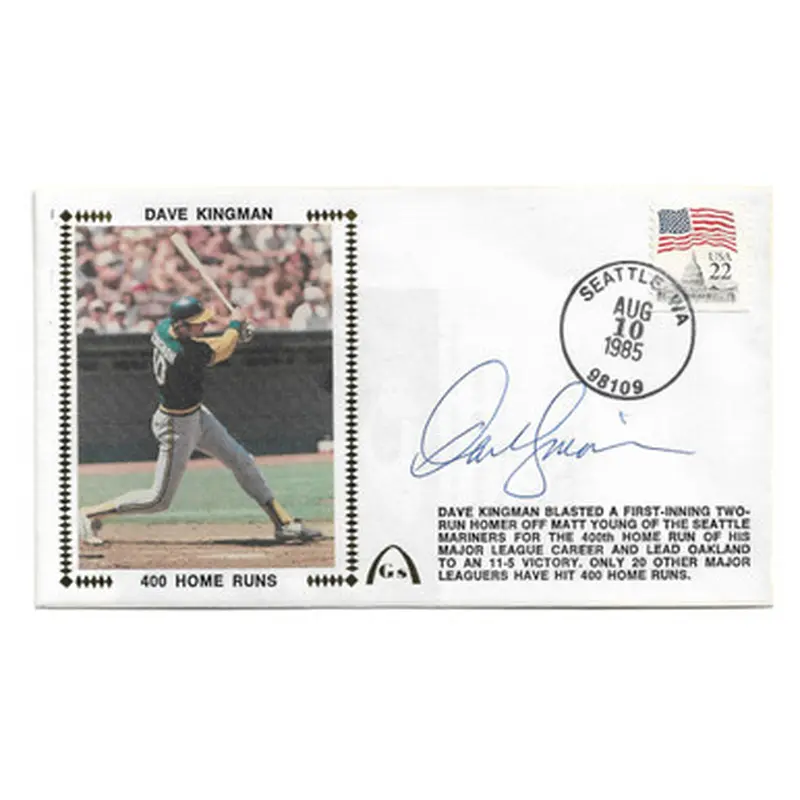 Dave Kingman Autographed First Day Cover - 1985 400th Home Run (JSA) 