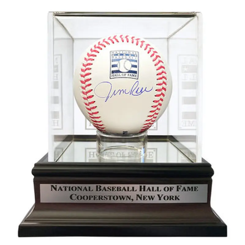 Jim Rice Autographed Hall of Fame Logo Baseball with HOF Case (Fanatics) 
