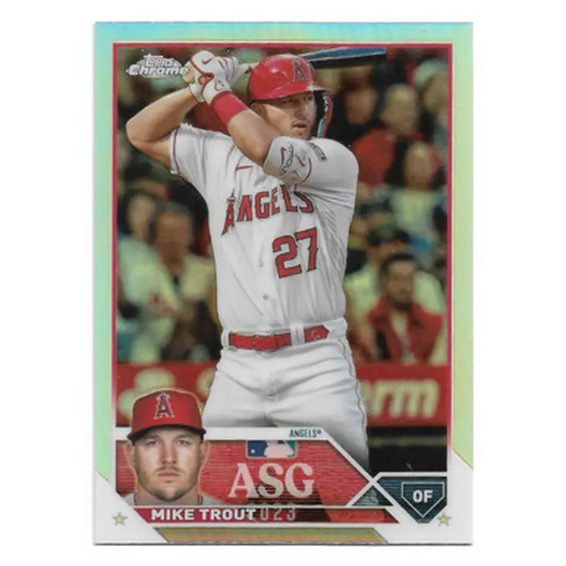 Mike Trout 2023 Topps Chrome All-Star Game Refractor # 18 