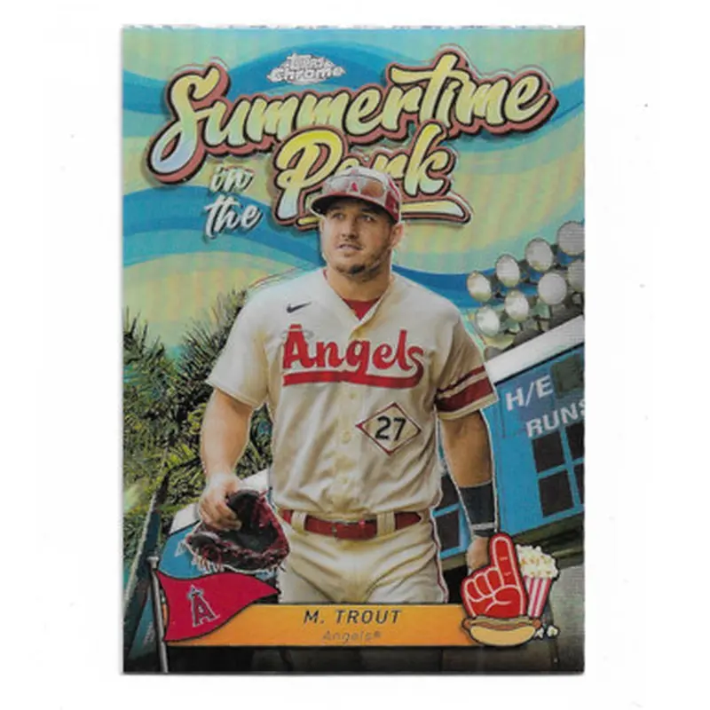 Mike Trout 2024 Topps Chrome Summertime in the Park # 10 