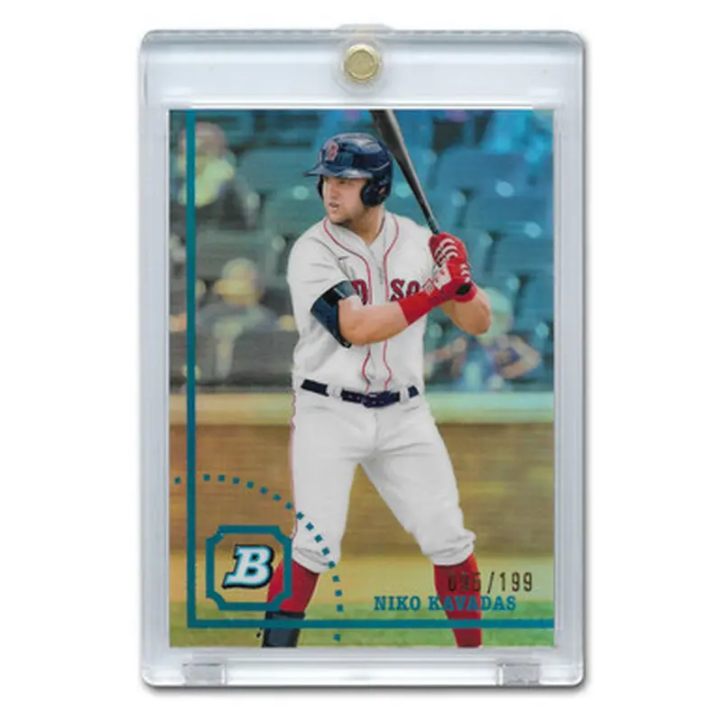 Niko Kavadas 2022 Bowman Heritage Chrome # BHPC66 Ltd Ed of 199 Pre-Rookie Card 