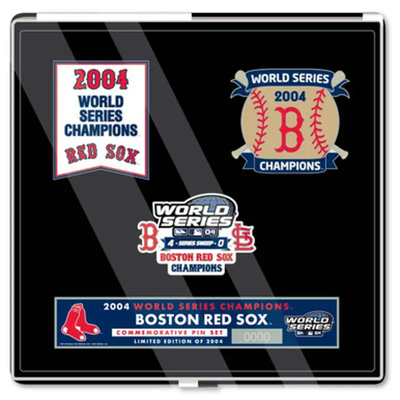 2004 Boston Red Sox World Series Champions Limited Edition Pin Set 