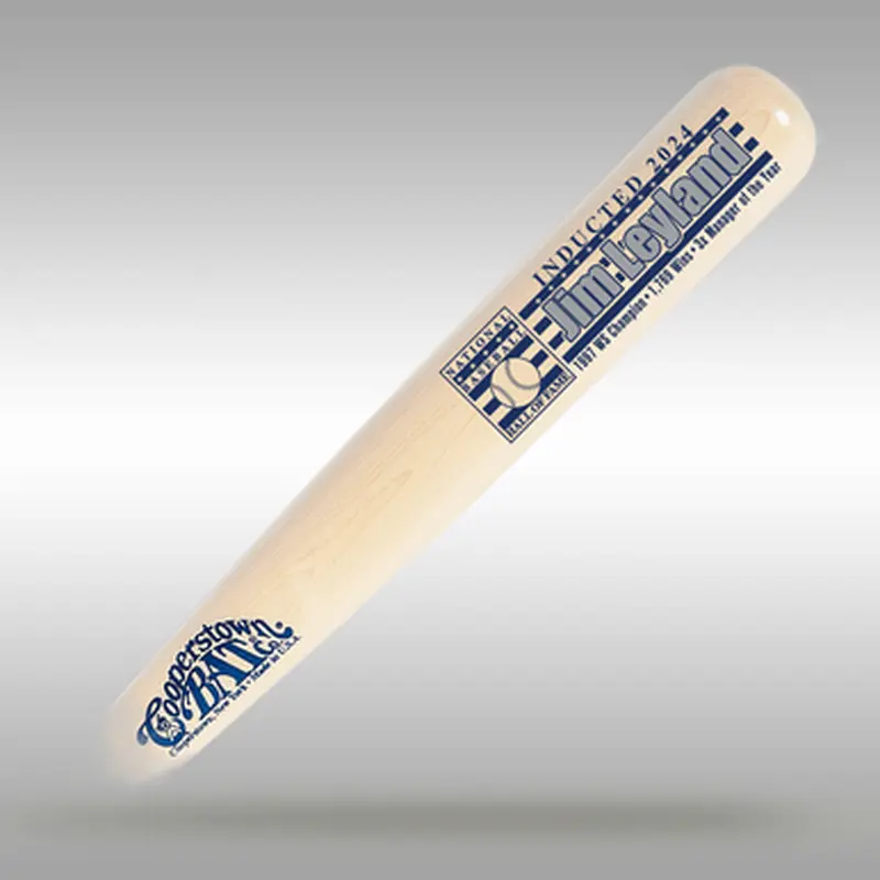 Jim Leyland Baseball Hall of Fame Silver Player Series Full Size Bat 
