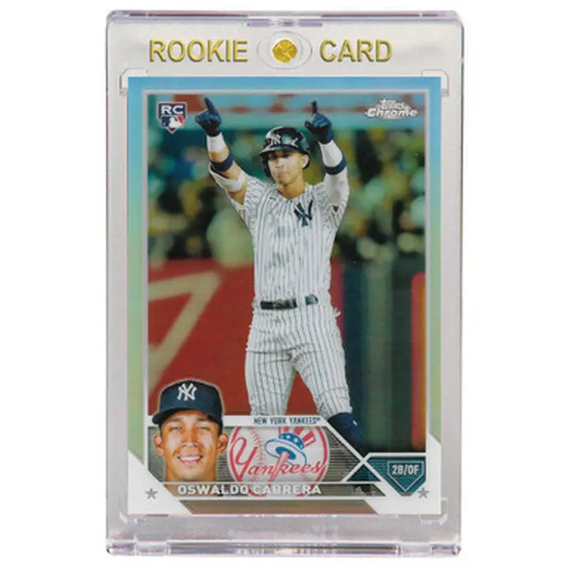 Oswaldo Cabrera New York Yankees 2023 Topps Chrome Refractor # 69 Rookie Card 