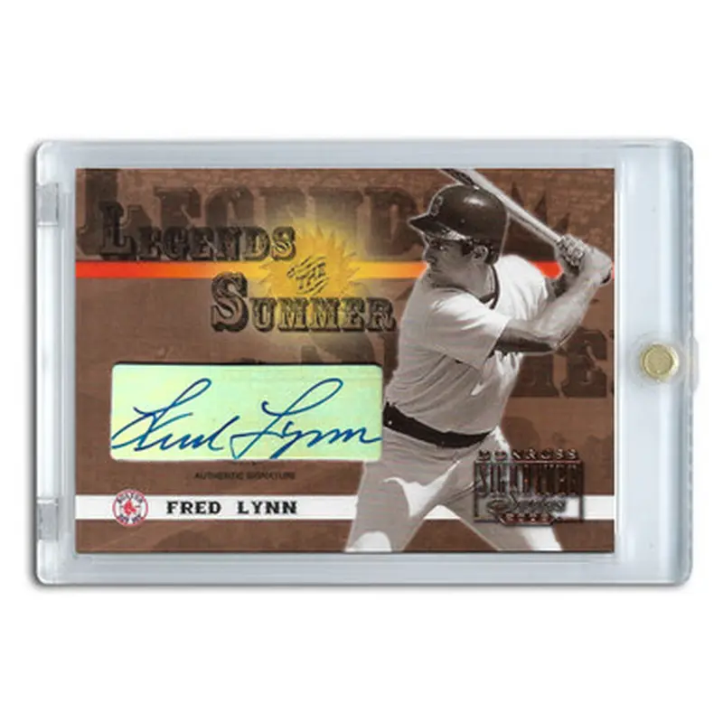 Fred Lynn Autographed Card 2003 Donruss Signature Legends of Summer #LS-16 