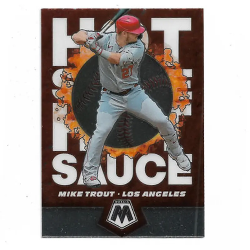 Mike Trout 2021 Panini Mosaic Hot Sauce # 1 