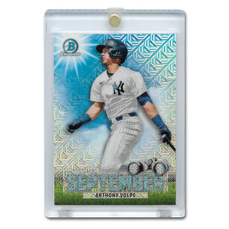 Anthony Volpe 2023 Bowman Chrome Mega Sights on September # SOS14 Pre-Rookie Card 
