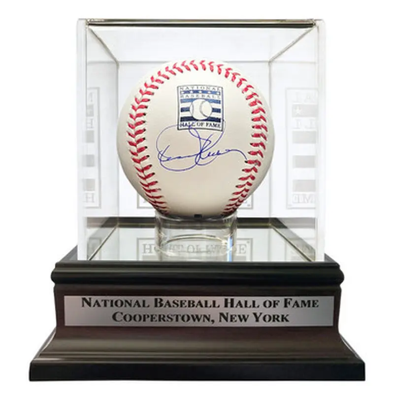 Dennis Eckersley Autographed Hall of Fame Logo Baseball with HOF Case (Fanatics) 