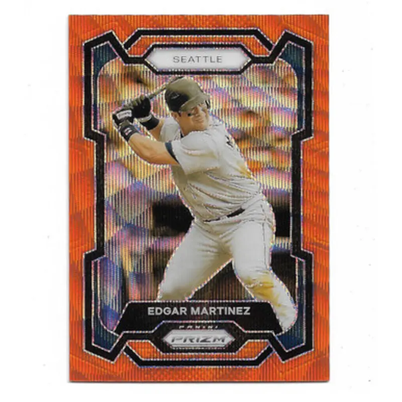 Edgar Martinez 2024 Panini Prizm Orange Wave # 101 Ltd Ed of 49 