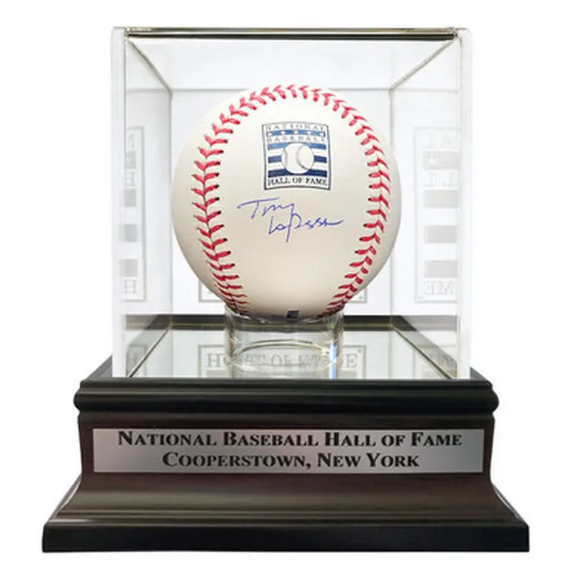 Tony La Russa Autographed Hall of Fame Logo Baseball with HOF Case (Beckett) 
