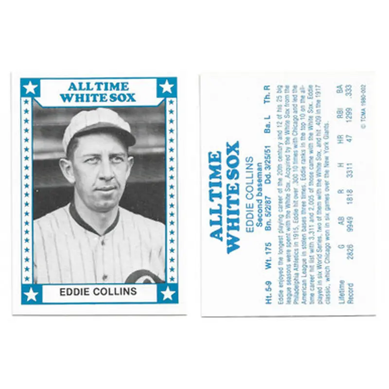 1980 TCMA All Time White Sox Greats 12 Card Baseball Set 