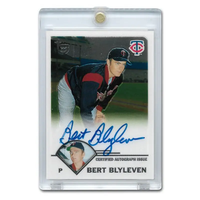 Bert Blyleven Autographed Card 2003 Topps Chrome Retired Players 