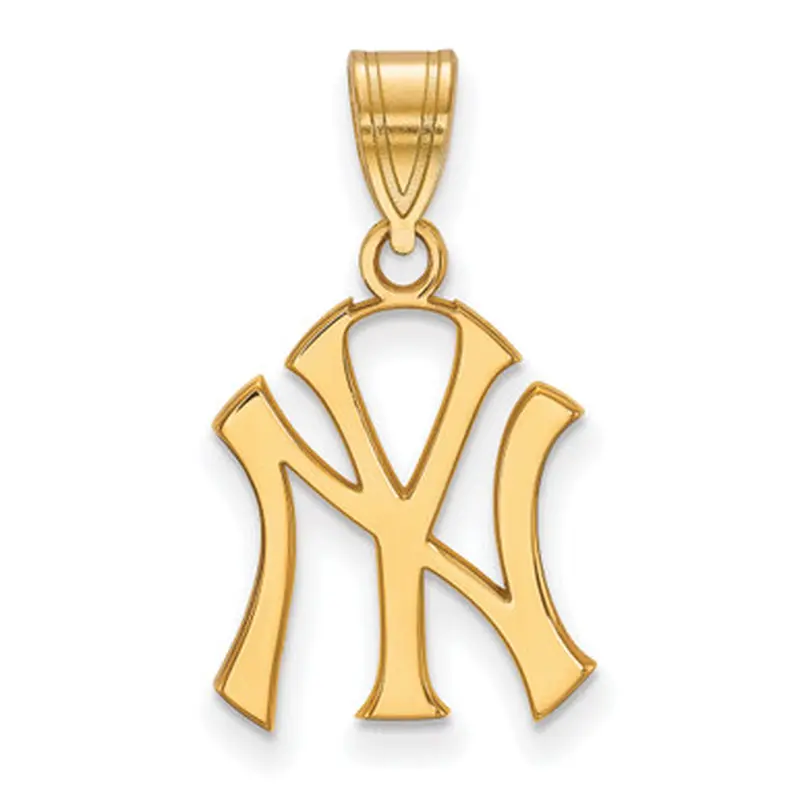 LogoArt New York Yankees 14k Gold Logo Medium Pendant 
