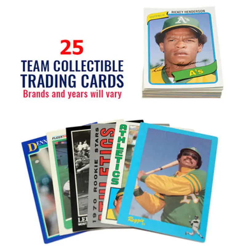 Oakland Athletics 25 Card Team Baseball Card Lot 