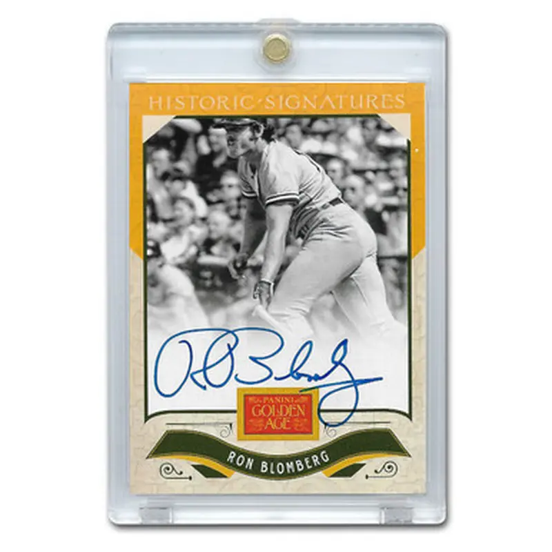 Ron Blomberg Autographed Card 2012 Panini Golden Age Historic Signatures # RB 