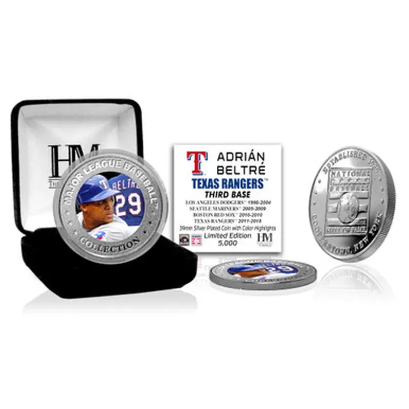 Adrian Beltr Texas Rangers Hall of Fame Silver Photo Coin 