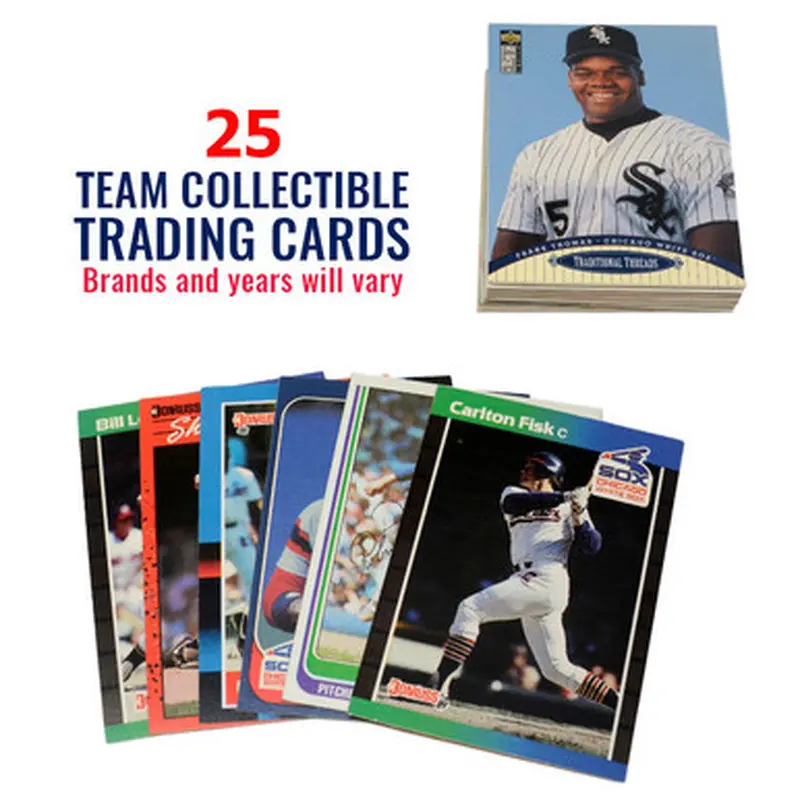 Chicago White Sox 25 Card Team Baseball Card Lot 