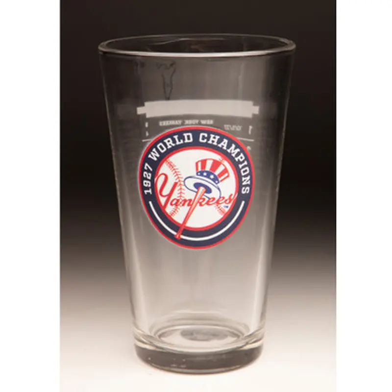 1927 New York Yankees World Series Champions 16 ounce Pint Glass 