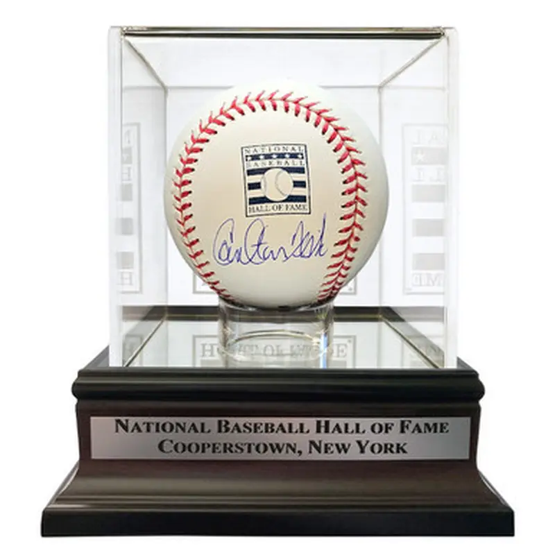 Carlton Fisk Autographed Hall of Fame Logo Baseball with HOF Case (Fanatics) 