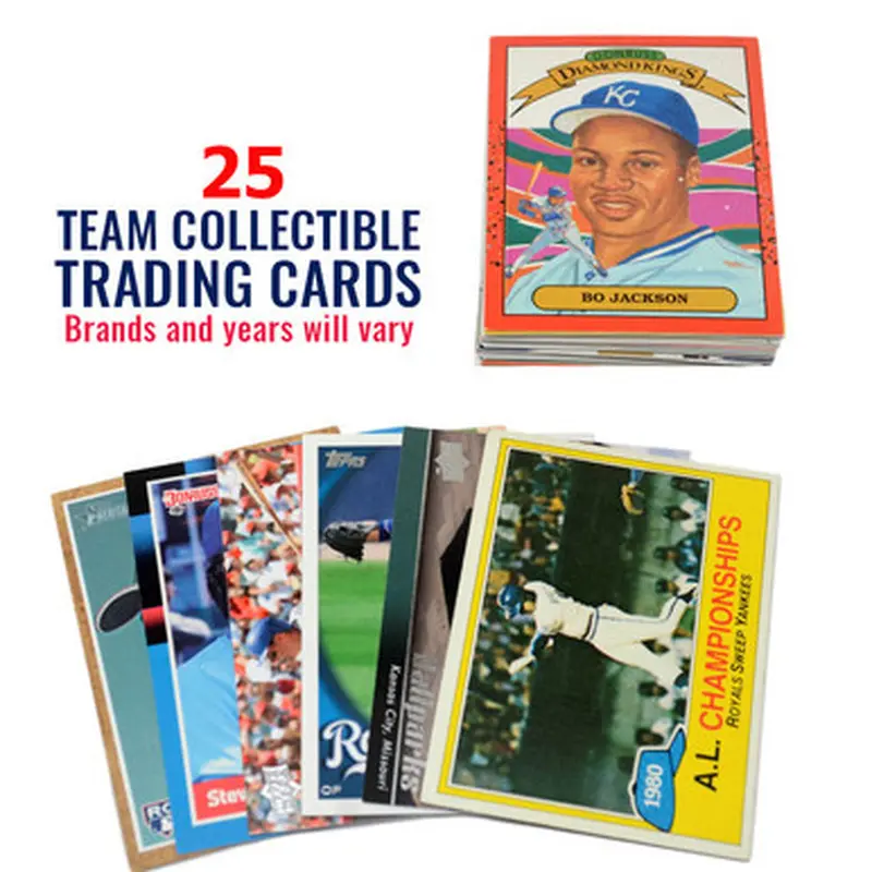 Kansas City Royals 25 Card Team Baseball Card Lot 
