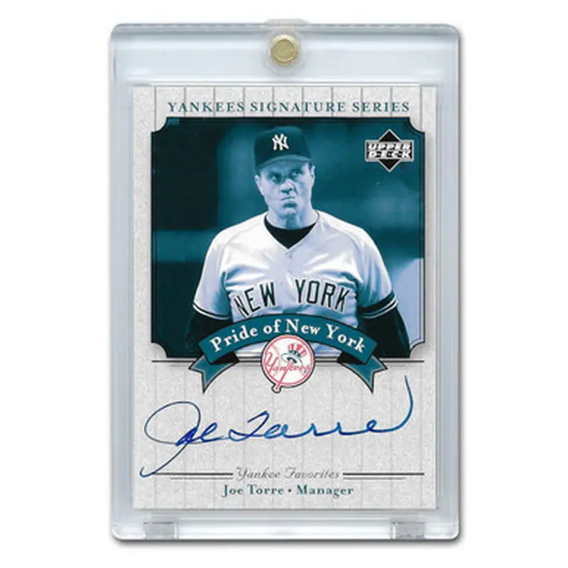 Joe Torre Autographed Card 2003 Upper Deck Yankees Signature Series #PN-JT 