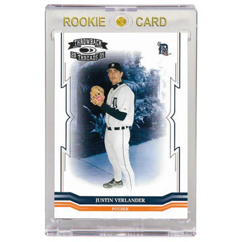 Justin Verlander Detroit Tigers 2005 Donruss Throwback Threads # 213 Rookie Card 