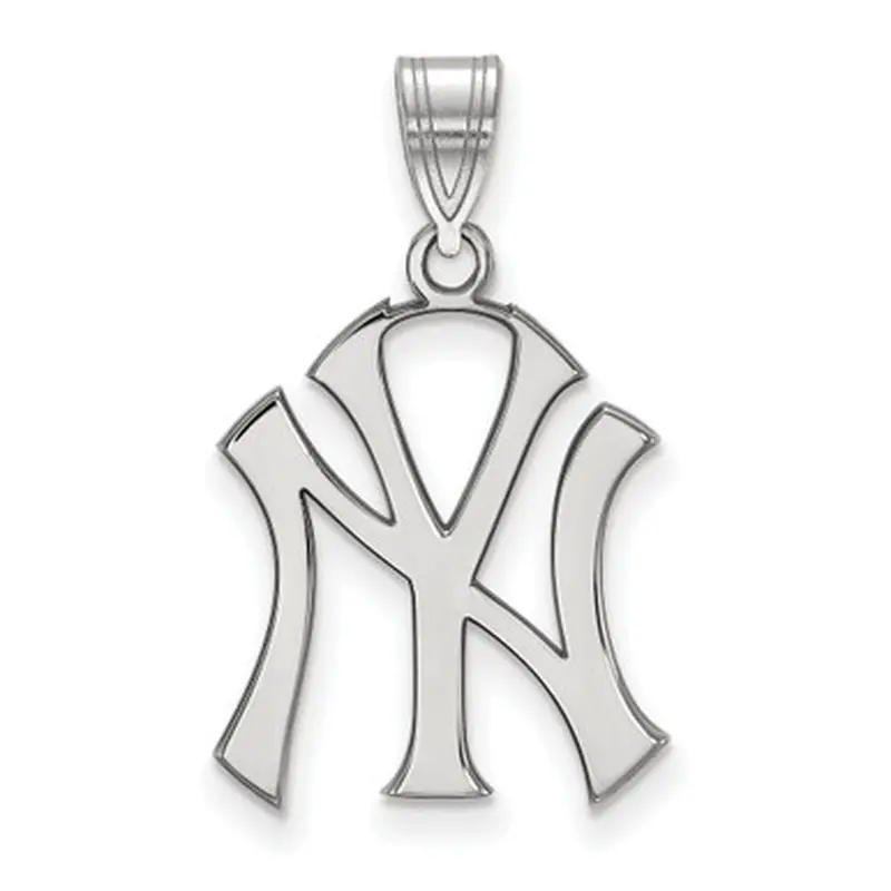 LogoArt New York Yankees Sterling Silver Large Pendant 