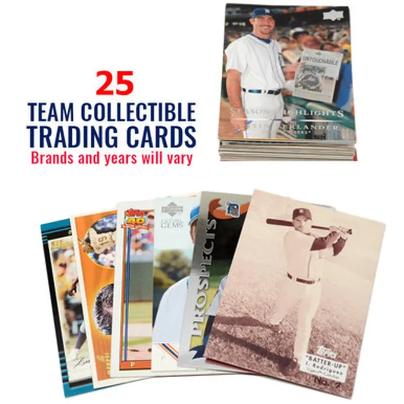 Detroit Tigers 25 Card Team Baseball Card Lot 