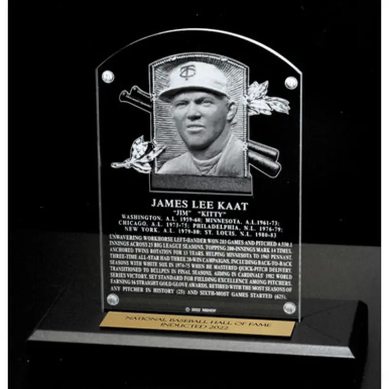 Jim Kaat Acrylic Replica Hall of Fame Plaque 
