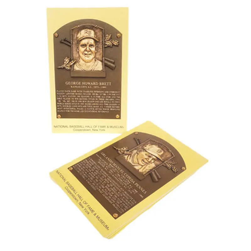 Kansas City Royals Baseball Hall of Fame Plaque Postcard Team Set (8) 