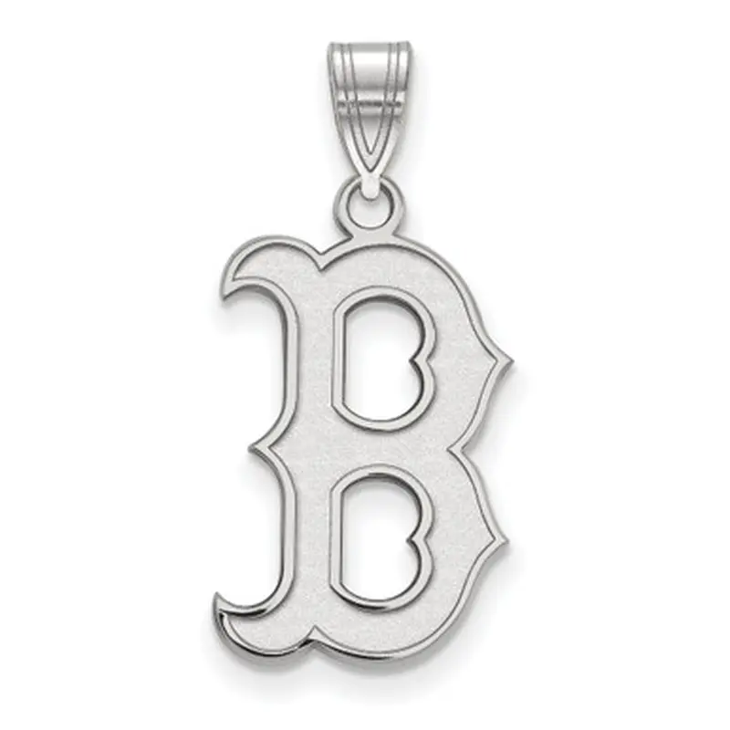 LogoArt Boston Red Sox Sterling Silver Large Pendant 