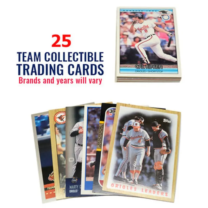 Baltimore Orioles 25 Card Team Baseball Card Lot 