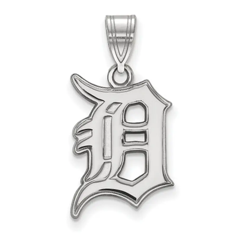 LogoArt Detroit Tigers Sterling Silver Large Pendant 