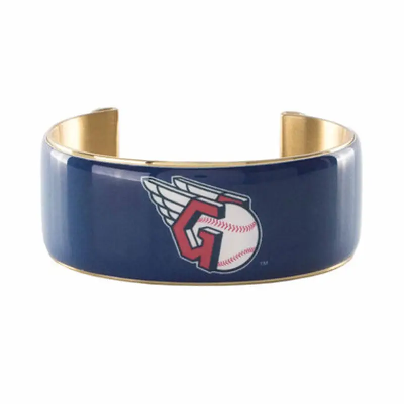 Rustic Cuff Cleveland Guardians Art Deco Womens Large Cuff 