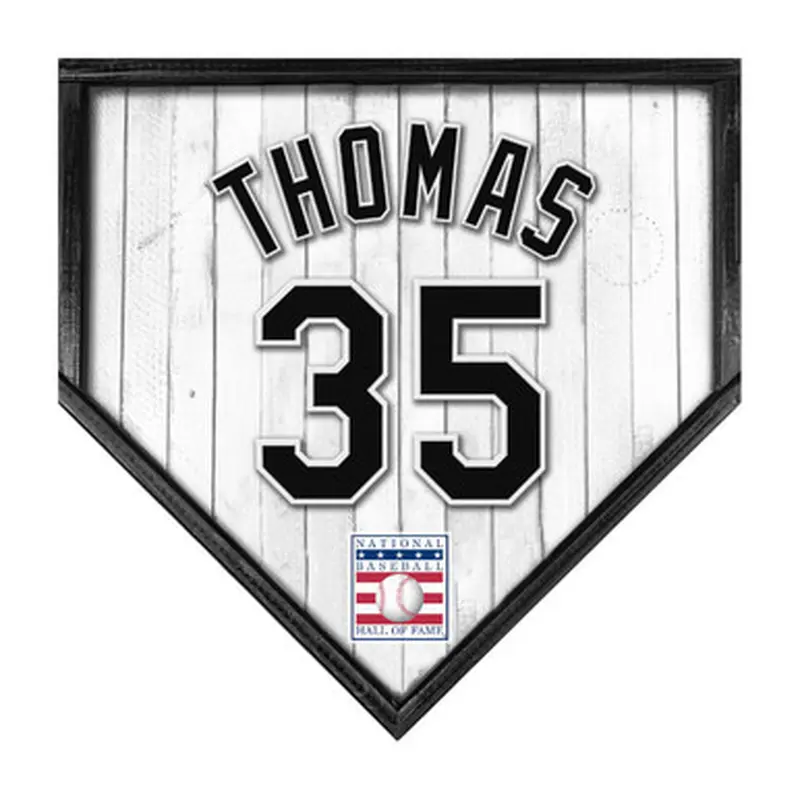 Frank Thomas 10" x 10" MDF Wooden Jersey Home Plate 