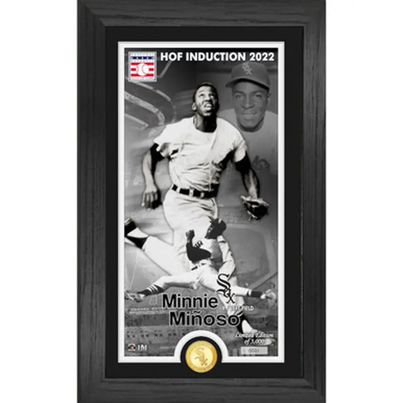 Highland Mint Minnie Mioso Chicago White Sox Supreme Bronze Coin 12 x 20 Photo Mint 