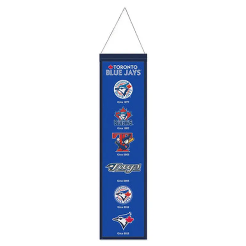 Toronto Blue Jays 8 x 32 Hanging Team Logo Evolution Banner 