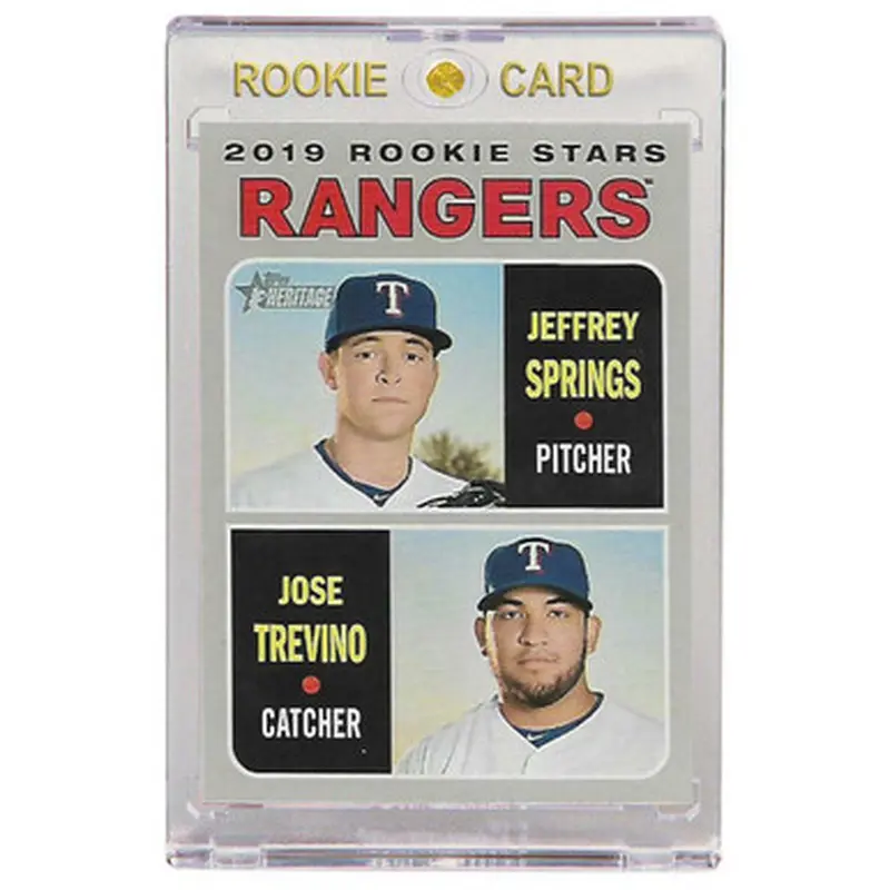 Jose Trevino Texas Rangers 2019 Topps Heritage # 317 Rookie Card 