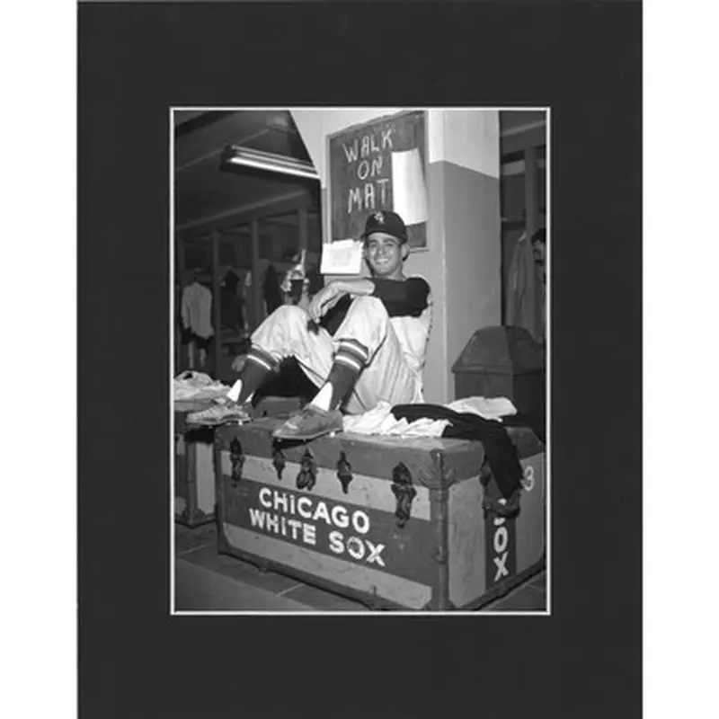 Matted 8x10 Photo- Luis Aparicio Clubhouse 