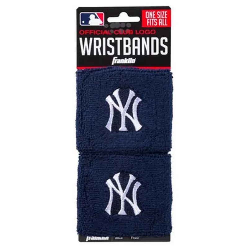 Franklin Sports New York Yankees Pair of 2.5" Wristbands 